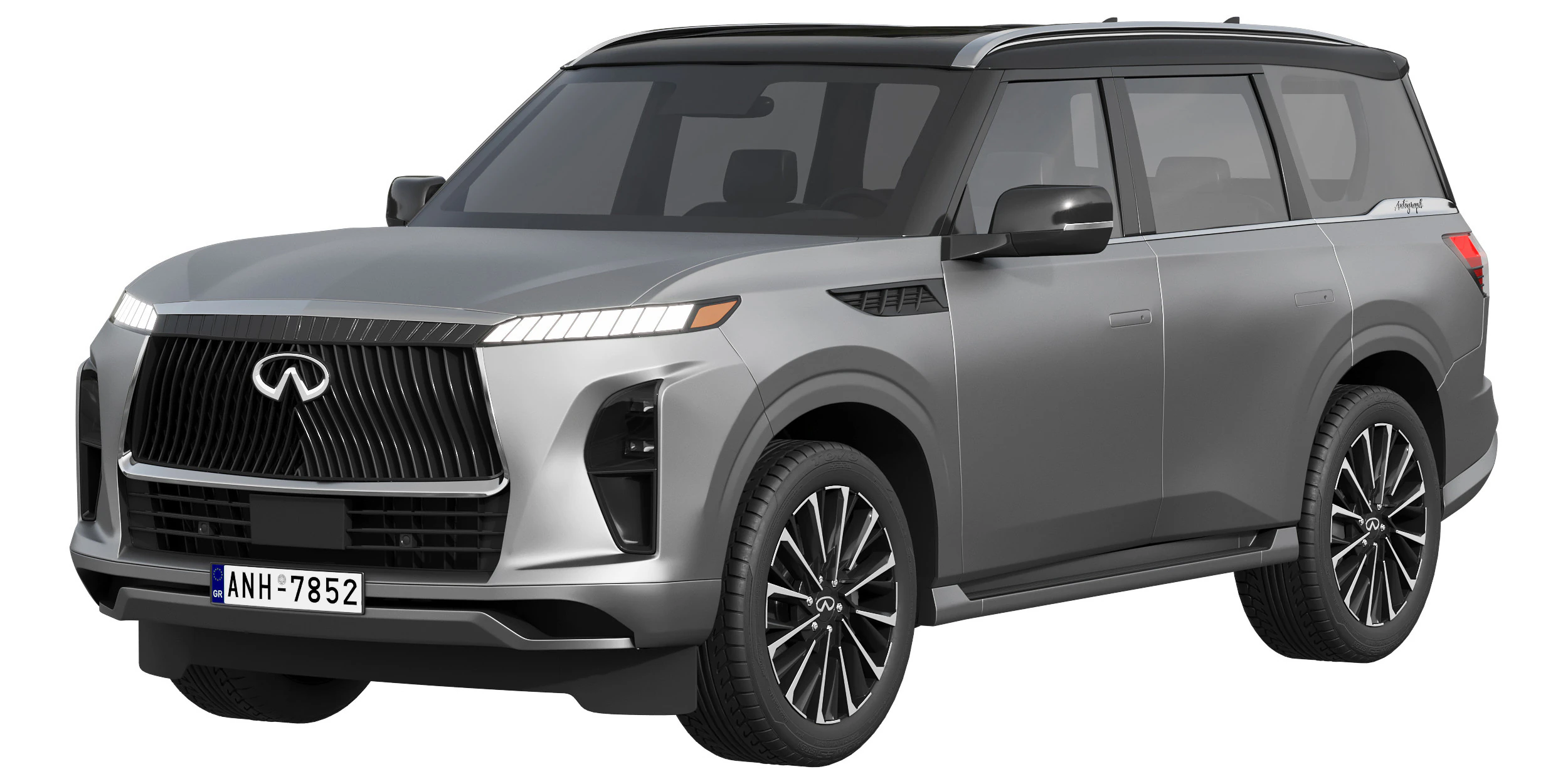 Infiniti QX80 2025 3D Model .c4d .max .obj .3ds .fbx .stl .blend 