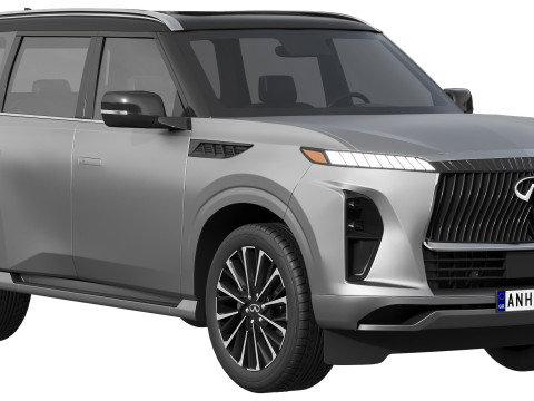 Infiniti QX80 2025 3D 모델