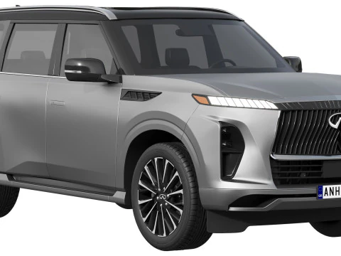 Infiniti QX80 2025 3D Model