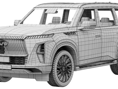 Infiniti QX80 2025 3D 모델
