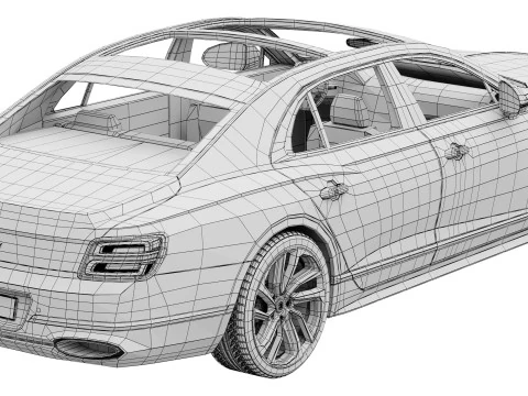 Bentley Flying Spur Speed 2025 3D Model