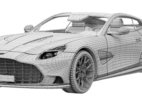 एस्टन मार्टिन वैंक्विश 2025 3D मॉडल