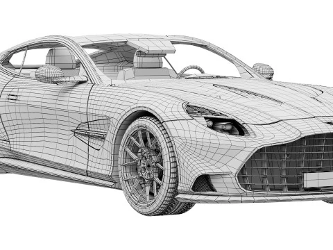 एस्टन मार्टिन वैंक्विश 2025 3D मॉडल