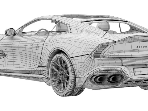 एस्टन मार्टिन वैंक्विश 2025 3D मॉडल
