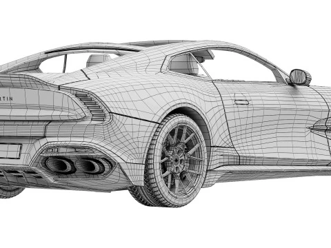 एस्टन मार्टिन वैंक्विश 2025 3D मॉडल