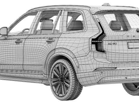 Volvo XC90 2025 3D 模型