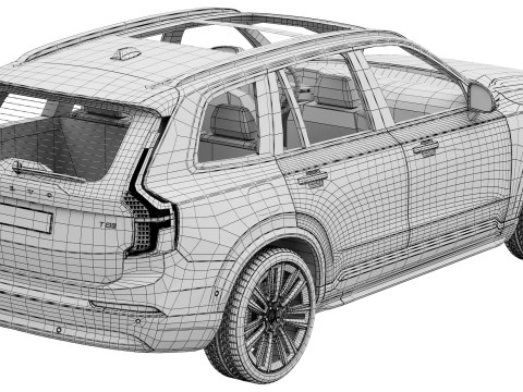 Volvo XC90 2025 3D 模型