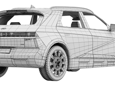 Hyundai Ioniq 5 XRT 2025 3D Model