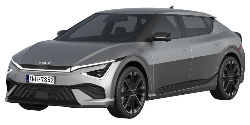 Kia EV6 GT-Line 2025 3D 모델 .c4d .max .obj .3ds .fbx .stl .blend