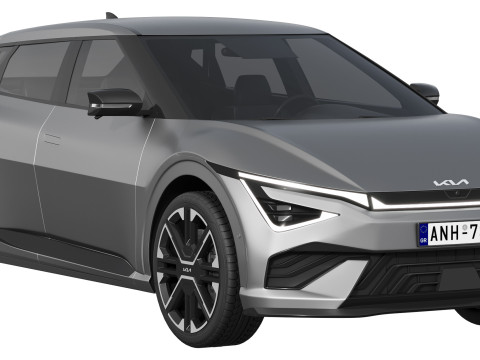 Kia EV6 GT-Line 2025 3D 모델