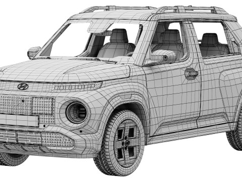 Hyundai Inster 2025 3D Model
