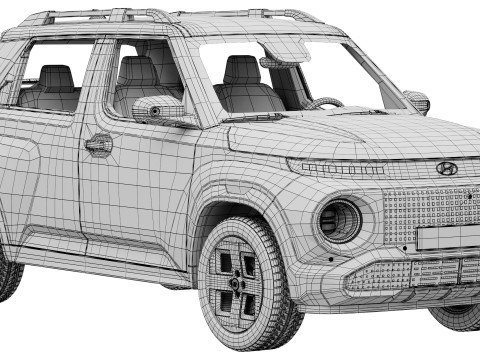 Hyundai Inster 2025 3D Model