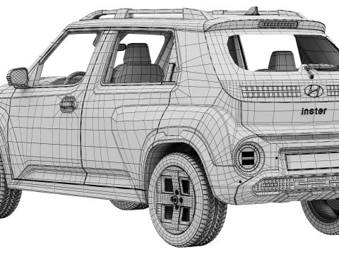 Hyundai Inster 2025 3D Model