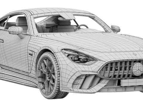 Mercedes-Benz AMG GT63 PRO 2025 3D Model