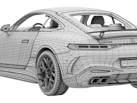Mercedes-Benz AMG GT63 PRO 2025 3D Model