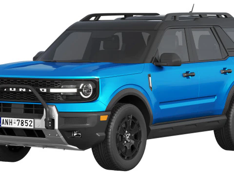 Форд-Бронко Спорт 2025 3D Модель