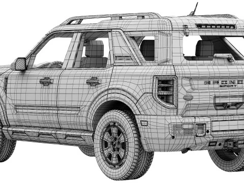 Ford-Bronco Sport 2025 3D Model