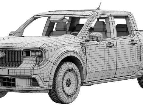 Ford-Maverick Lobo 2025 3D Модель