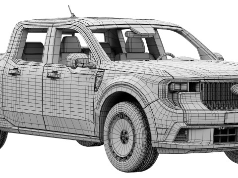 Ford-Maverick Lobo 2025 3D Модель