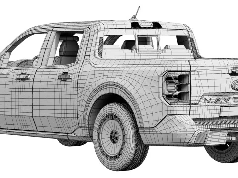 Ford-Maverick Lobo 2025 3D Model