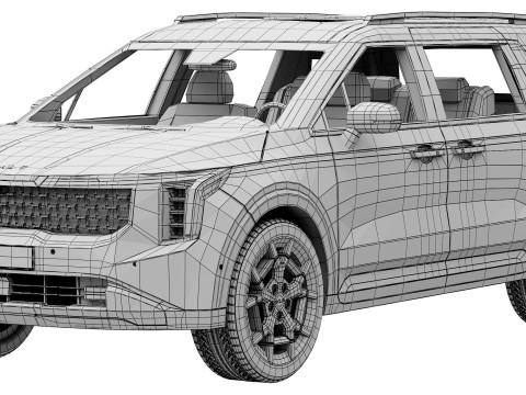Kia Carnival 2025 3D Model