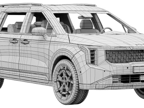 Kia Carnival 2025 3D Model