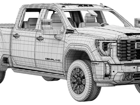 GMC Sierra Denali 2500HD 2025 3D Model