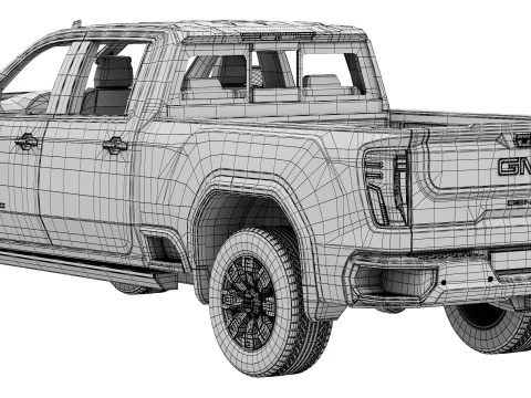 GMC Sierra Denali 2500HD 2025 3D Model