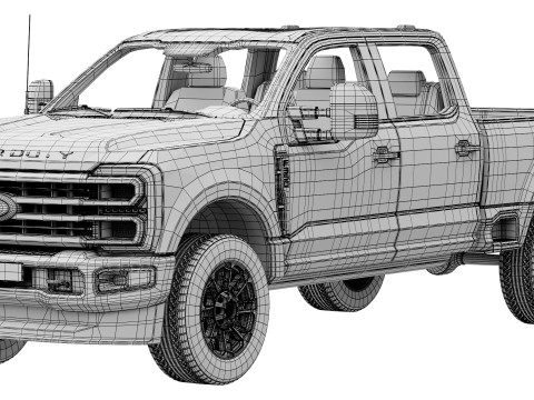 F-350 Super Duty Limited Edition 2024 3Dモデル