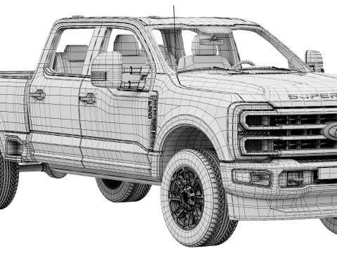 F-350 Super Duty Limited Edition 2024 3Dモデル