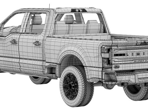 F-350 Super Duty Limited Edition 2024 3Dモデル