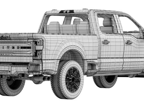 F-350 Super Duty Limited Edition 2024 3Dモデル
