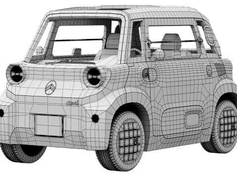 Citroen Ami 2025 3D Model