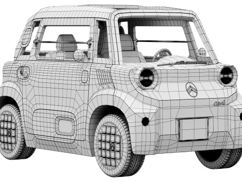 Citroen Ami 2025 3Dモデル