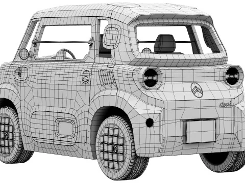 Citroen Ami 2025 3D Model