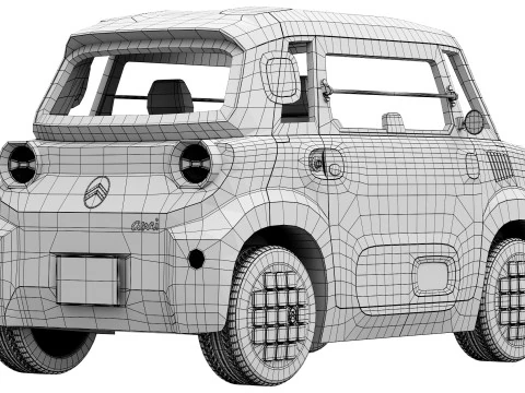 Citroen Ami 2025 3D Model