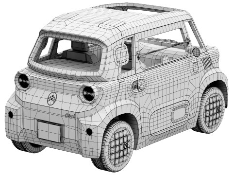 Citroen Ami 2025 3Dモデル