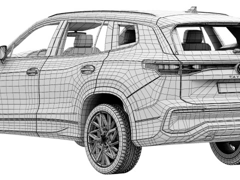 Volkswagen Tayron Modelo 3D