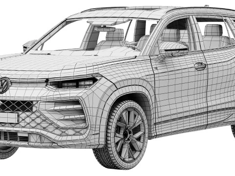 Volkswagen Tayron Linha R Modelo 3D