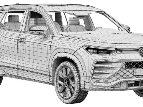Volkswagen Tayron R-Line 3Dモデル