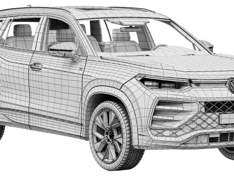 Volkswagen Tayron Linha R Modelo 3D