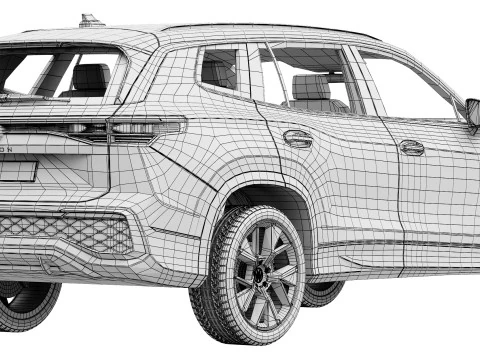 Volkswagen Tayron Linha R Modelo 3D