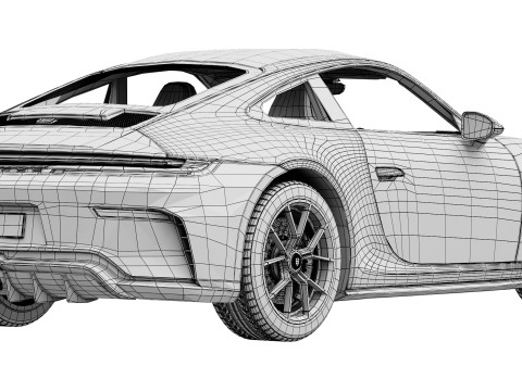 Porsche 911 GT3 Touring 2025 3Dモデル