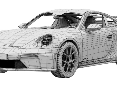 Porsche 911 GT3 2025 3Dモデル