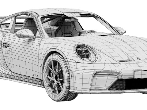 Porsche 911 GT3 2025 3Dモデル