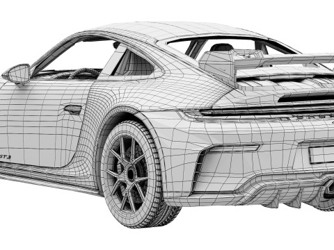 Porsche 911 GT3 2025 3Dモデル