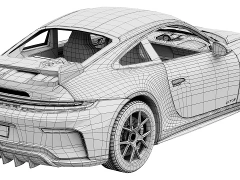 Porsche 911 GT3 2025 3D Model