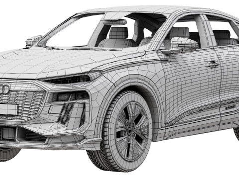 Audi Q6 Sportback e-tron 2025 3Dモデル