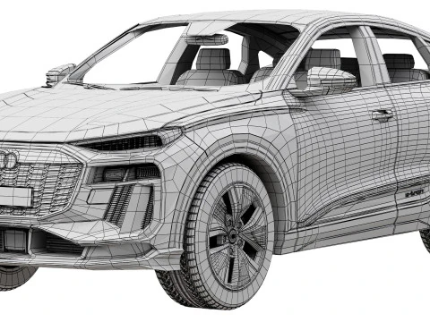 Audi Q6 Sportback e-tron 2025 3D Model