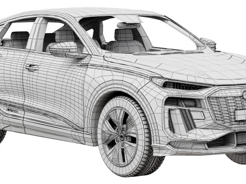 Audi Q6 Sportback e-tron 2025 3Dモデル
